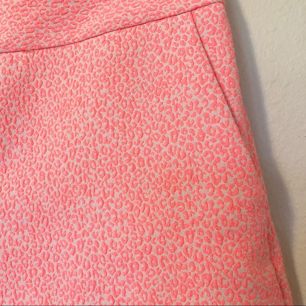Express Nude and Neon Leopard Print Dress Shorts - Picture 2 of 7